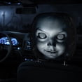 thumbnail image 5 of 2PCs Ghost Face Headrest Covers, Halloween Car Accessories, Scary Face Printing Auto Seat Universal Elastic Models Headrest Protector (F), 5 of 6