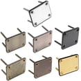 thumbnail image 2 of LOOKSEVEN Set of 1 Electric Guitar Neck Plate With Screws For Strat Tele Mulit Color-Gold, 2 of 7