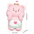 thumbnail image 4 of Oso Llavero Lindo Adorable Juguete Suave para Regalos Cumpleaños () Rosa, 4 of 4