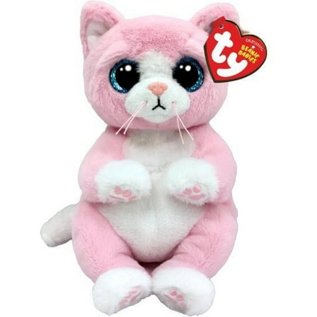Ty Beanie Bellies - Lillibelle the Pink Cat  - Stuffed Animal