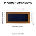 thumbnail image 4 of 12x24 Shadow Box Frame Light Brown Wood | With a 3/4" Usable Display Depth | Includes a Navy Blue, 4 of 6