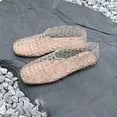 thumbnail image 6 of Bmawag Jelly Flat Sandals for Women Lightweight Round Toe Slip-On Hollow Breathable Jelly Mesh Flats Pink 11, 6 of 8