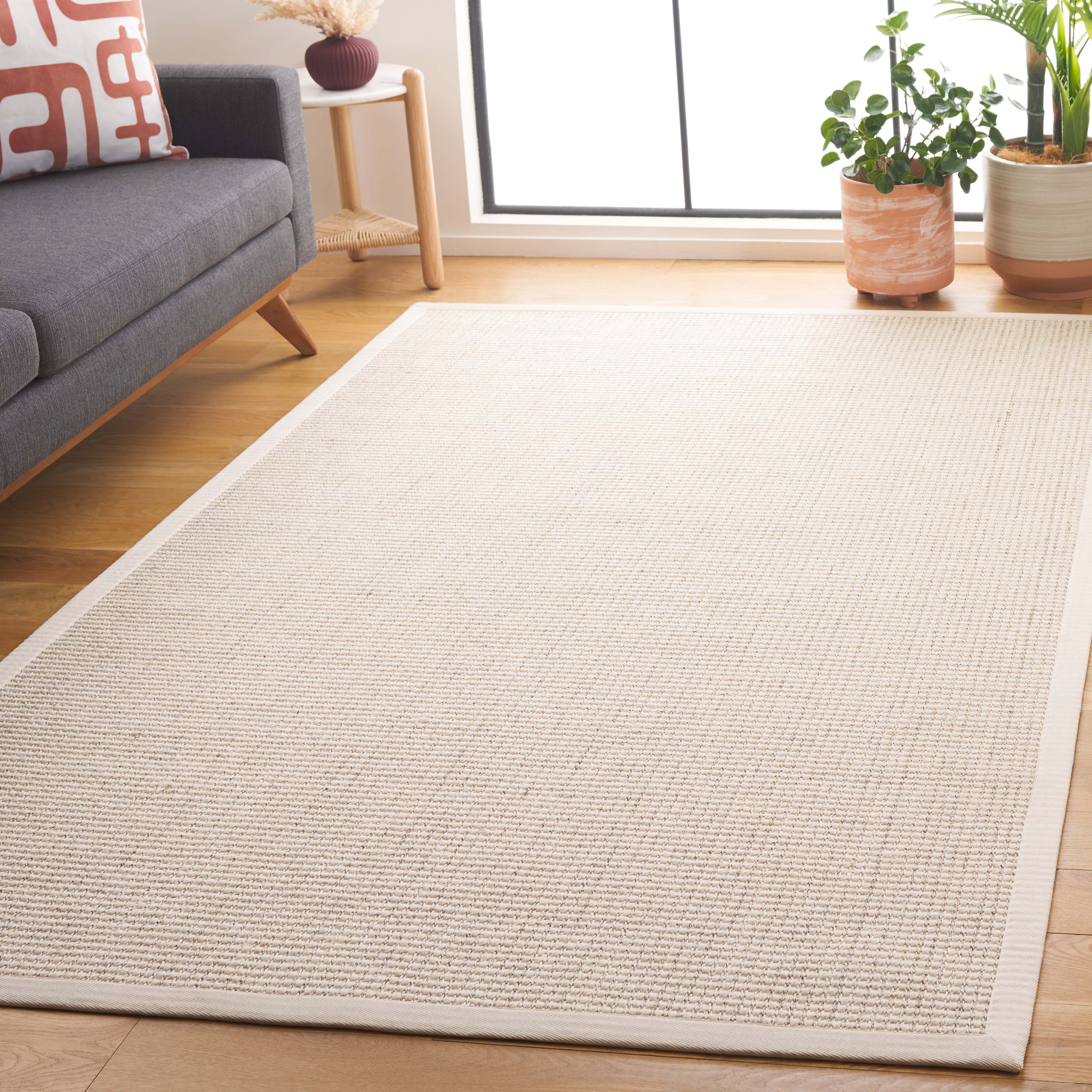 SAFAVIEH Palm Beach Sabrina Solid Area Rug, Ivory, 4' x 6'