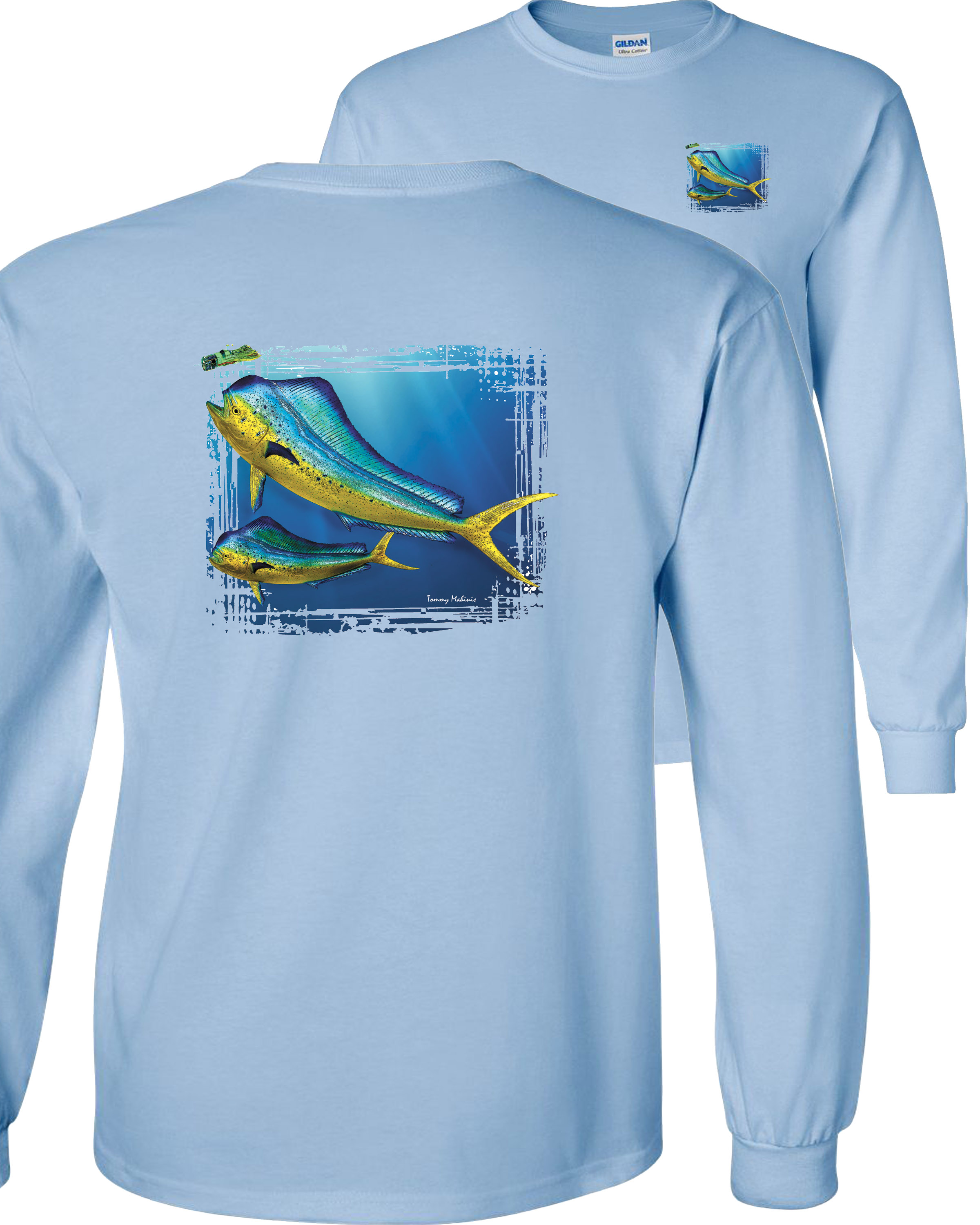 Fair Game Mahi Mahi Blue Water Fishing Long Sleeve TShirt