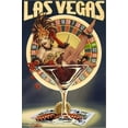 thumbnail image 2 of Art.com Las Vegas, Nevada - Casino Pinup Girl Stretched Canvas Print Wall Art by Lantern Press, 12" x 18", 2 of 4