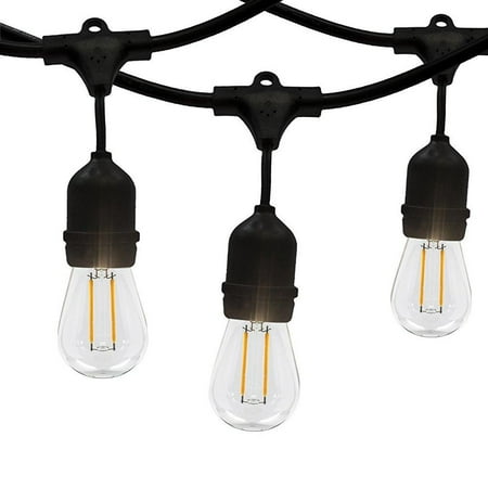 Led Outdoor Indoor Edison Style String Lights 48ft Long Led Outdoor Indoor Edison Style String Lights 48ft Long Light With 15