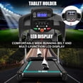 thumbnail image 3 of FYC Foldable Electric Treadmill for Home, 2.5HP Quiet Brushless, 7.5 MPH, Indoor Running Machine with Heart Rate Sensor and LCD Display (Grey), 3 of 9
