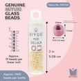 thumbnail image 3 of Miyuki Delica Seed Beads – Size 11/0 (1.6 mm), DB0762, Matte Cream, 7.2 g, Approx. 1440 Beads, 3 of 7