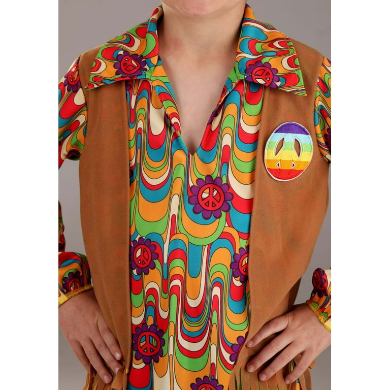 Costume hippie Woodstock vert pour homme