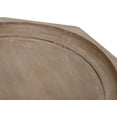 thumbnail image 3 of French Country Accent Table, Distressed Wood End Table with Lipped Tabletop, Rustic Farmhouse Side Table for Living Room, Bedroom & Entryway, Pedestal Shape, 3 of 5