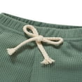 thumbnail image 5 of Newborn Baby Boy Girl Waffle Clothes Set Winter Long Sleeve Romper Tops and Pants Solid Outfits, 5 of 5