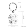 thumbnail image 4 of Girls Best Friends Clover Keyring Unisex Silver colored, 4 of 5