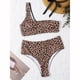 thumbnail image 5 of Traje de baño de un solo hombro para mujer Traje de baño de dos piezas con estampado de bikini Conjunto de ropa de playa Fridja nalpqowj19701, 5 of 6