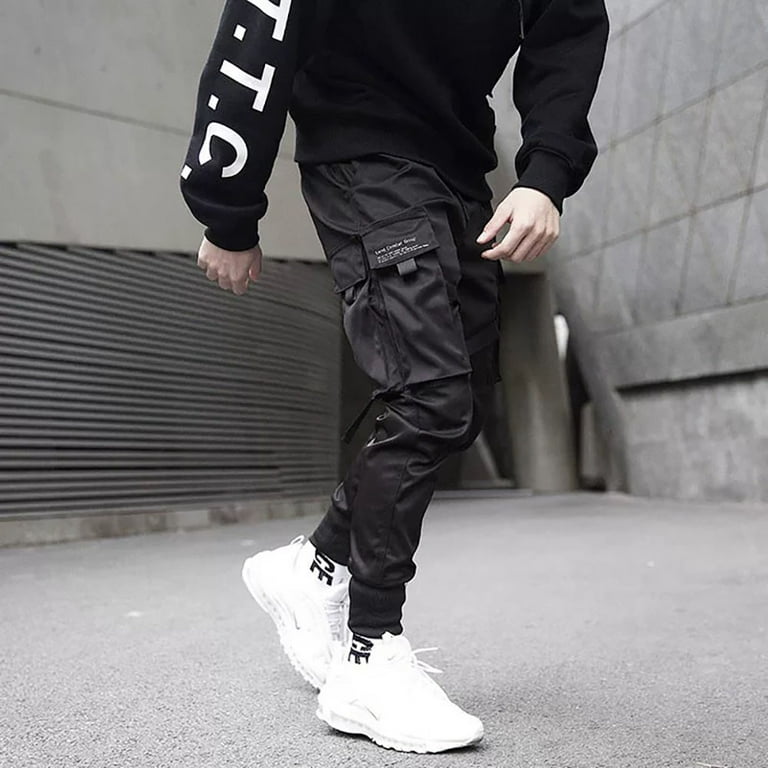 Niepce Inc Black Streetwear Men's Techwear Pants - Walmart.com