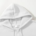 thumbnail image 4 of Zip Up Hoodie Men Sweatshirt Casual Big and Tall Hooded Sweatshirt with Pockets White 3XL, 4 of 6