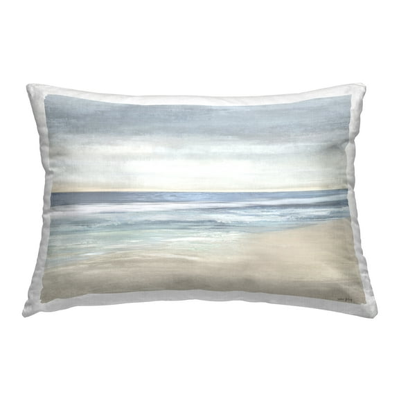 Stupell Industries Sublte Beach Ombre Decorative Printed Throw Pillow Design by Amber Sterling.
