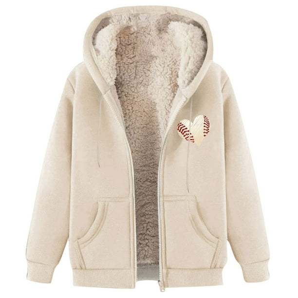 WILLBEST Sudaderas En Pareja Autumn/Winter Lamb Coat Plus Thick Hooded Cardigan Plus Size Coat XXGrande