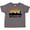 Charcoal, variant on Buffalo New York Skyline Retro Boys or Girls Toddler T-Shirt