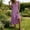 *Purple, variant on ClodeEU Women's V Neck Ruffle Cap Sleeve Tiered Midi Dress,Casual Flowy A-Line Swing Sundress Army Green,Women's Plus L