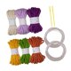 thumbnail image 5 of 6x Hilo de tejer Hilos gruesos Cojín suave Crochet Decoración del hogar Elástico H, 5 of 9