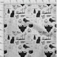 thumbnail image 4 of oneOone Polyester Spandex Black Fabric Halloween Sewing Fabric By The Yard Printed Diy Clothing Sewing Supplies 56 Inch Wide, 4 of 4