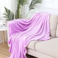 thumbnail image 2 of OUSITAID Coral Blanket Temperature Regulating Blanket Comfort Coral Flannel Blanket Energy-efficient Temperature Control Cozy Touch, 2 of 5