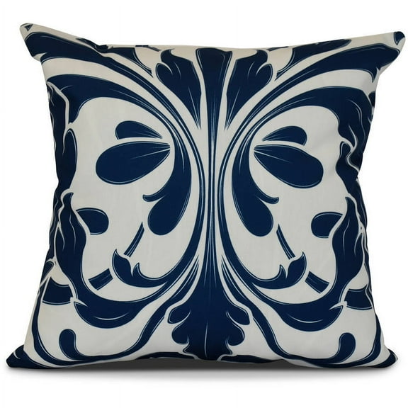 Simply Daisy, British Colonial, Geometric Print Outdoor Pillow
