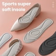 thumbnail image 4 of 1 Pair Sport Insoles Cuttable Sweat Absorption Comfortable Elastic Odor-resistant Shockproof Insole Replacement Massage Four Seasons Shoe Pads Shoes Accessory, 4 of 8