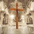 thumbnail image 6 of Religious Wooden Crucifix Statue Catholic Figurine Wall Hanging Sculpture Chapel Decoration Collective, 6 of 8