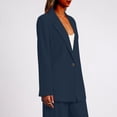 thumbnail image 4 of Timegard Blazer Jackets for Women Open Front Long Sleeve Button Work Office Casual Suit Jacket with Pockets, 4 of 4