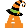 thumbnail image 2 of CafePress - Halloween Letter A Witch Monogram Long Sleeve Infa - Long Sleeve Infant T-Shirt, 2 of 2