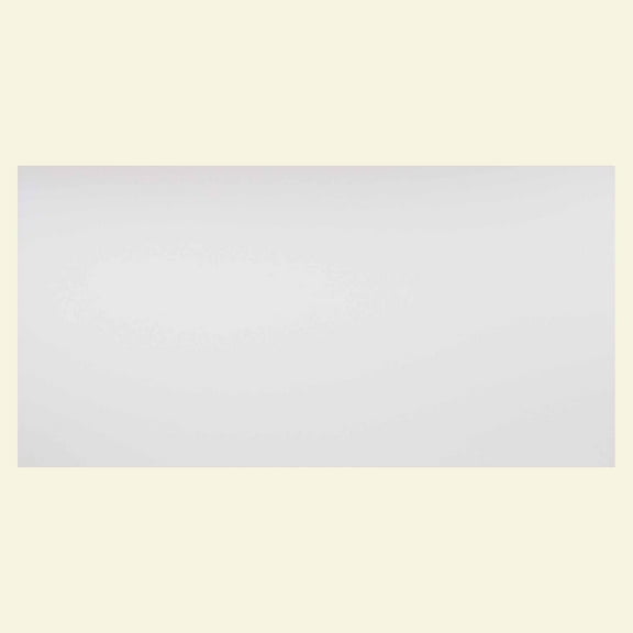 Genesis 2’ x 4’ Smooth Pro (10 Pack) Waterproof, Fire-Rated PVC, Washable, Easy Drop-In Installation, White Solid Through Color Ceiling Tile
