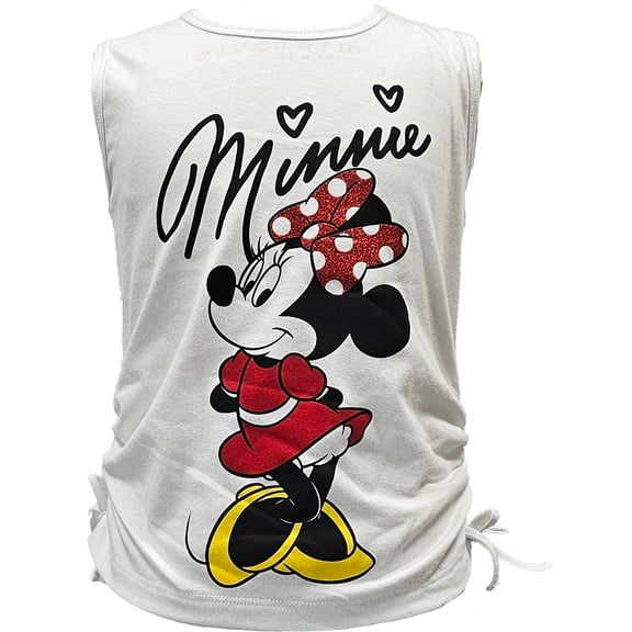 Disney Minnie Mouse Youth Girl's Side Tie Tank, S-XL
