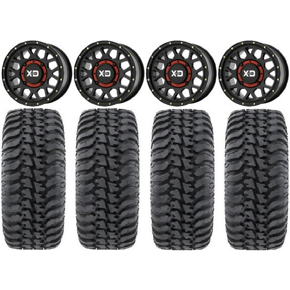 KS135 Grenade 14" Wheels 28" Regulator Tires Kawasaki Mule Pro FXT