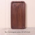 thumbnail image 1 of CNKOO Black Walnut Wooden Tableware  Cake Tray Dessert Serving Tray Kitchen Utensils Square Stitching, 1 of 9