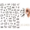 thumbnail image 1 of Pegatinas de dibujos animados en 3D para uñas de gato, calcomanía de manicura con diseño de tatuaje, Kawaii, cachorro, perro, Graffiti, animales, serie, nuevo, 1 of 4