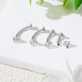 thumbnail image 6 of Gnoliew 14G Titanium Floating Belly Button Rings for Women Flat Back Belly Rings 8/10/12/14mm Belly Piercing Jewelry, 6 of 7