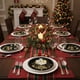 thumbnail image 5 of 20 platos desechables de papel para Año Nuevo | Platos de postre ovalados negros y dorados | Vajilla ecológica, duradera y gruesa | Artículos para fiestas de Nochevieja, cumpleaños y bodas, 5 of 6