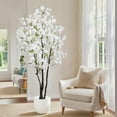 thumbnail image 7 of 6FT Artificial Cherry Blossoms Tree Indoor Faux Cherry Blossom Tree White  for Home Decor, 7 of 7