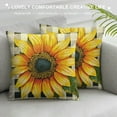 thumbnail image 3 of RUIYC Sunflower Pillow Cover Spring Summer Floral Truck Decorative Throw Pillow Case Buffalo Flower Home Sweet Home Cushion Cover for Home Office Farmhouse Sofa Decor, 3 of 5