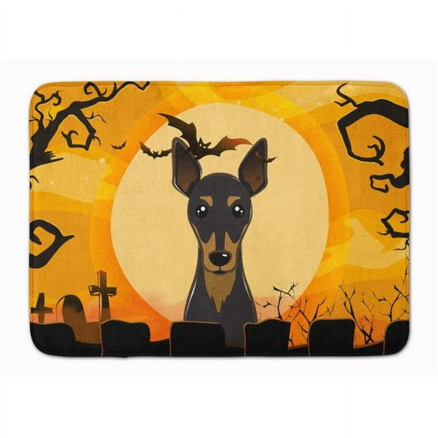 Carolines Treasures BB1798RUG Halloween Min Pin Tapis en Mousse à Mémoire de Forme Lavable en Machine