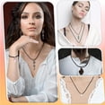 thumbnail image 3 of 100 Pieces Waxed Leather Necklace Cord Bulk with Clasp Necklace Bracelet Chains String Rope Cord for Jewelry Making Pendants Charms(Black,20 Inch), 3 of 6