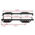thumbnail image 2 of Kojem Running Boards Side Step for 2007-2021 Toyota Tundra CrewMax Nerf Bars Truck Step Rails Pair, 2 of 10