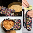 thumbnail image 5 of Yayeee Oven Mitts and Pot Holder Set of 4 Heat Resistant Kitchen Gloves Baking Hot Pad, Small Colorful Flower, 5 of 5