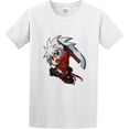 thumbnail image 1 of Men's Round Neck T-Shirt Blazblue 6 Pure Cotton is More Hygroscopic White, 1 of 2
