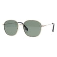 thumbnail image 3 of Rounded Square Sunglasses Unisex Thin Lightweight Metal Frame UV400 Gold, Green, 3 of 7