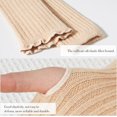 thumbnail image 4 of 100% Merino Wool Arm Warmers Long Fingerless Gloves Knit Sleeves with Thumb Hole for Women, 4 of 7