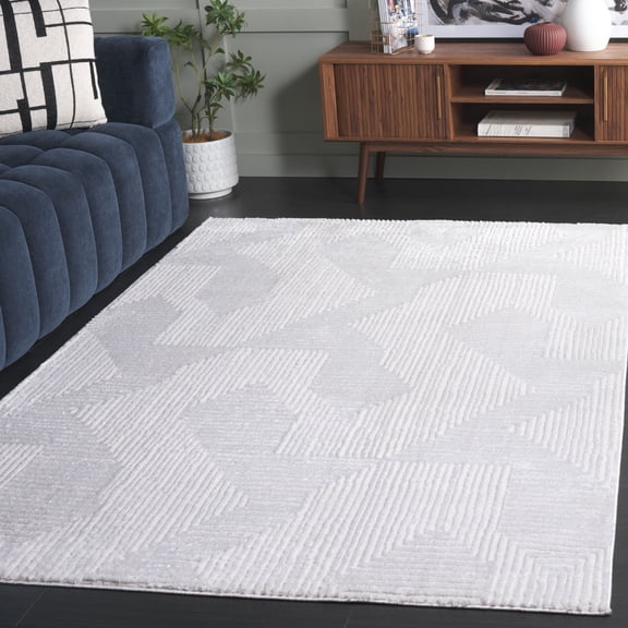 Safavieh Kingston Sheila Geometric Area Rug, Ivory/Light Gray, 8' x 10'
