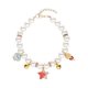 thumbnail image 1 of CHAO B22cmpet Collar urna collares para cenizas adornos elegantes decoración hecha a mano collares para cachorros de niña Collar de perro con perlas de diamantes de imitación, 1 of 4
