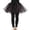 A-Black518, variant on Wxolcjlv Womens Heart Print Tulle Mini Skirt Elastic Waist Mesh Tutu Skirts